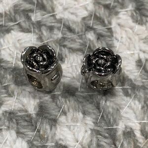 2 rose 🌹 charms that will fit Pandora bracelets